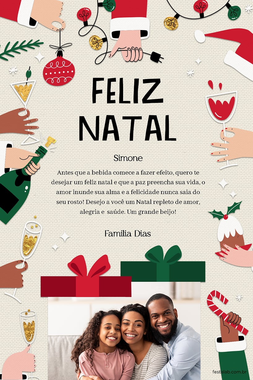 Crie seu Cartão de Natal com a Festalab