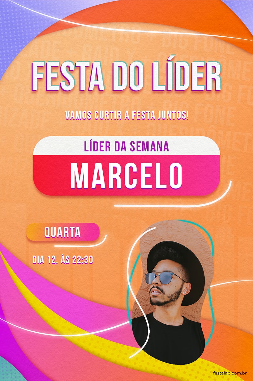 Criar convite de aniversário - Festa do Líder| FestaLab