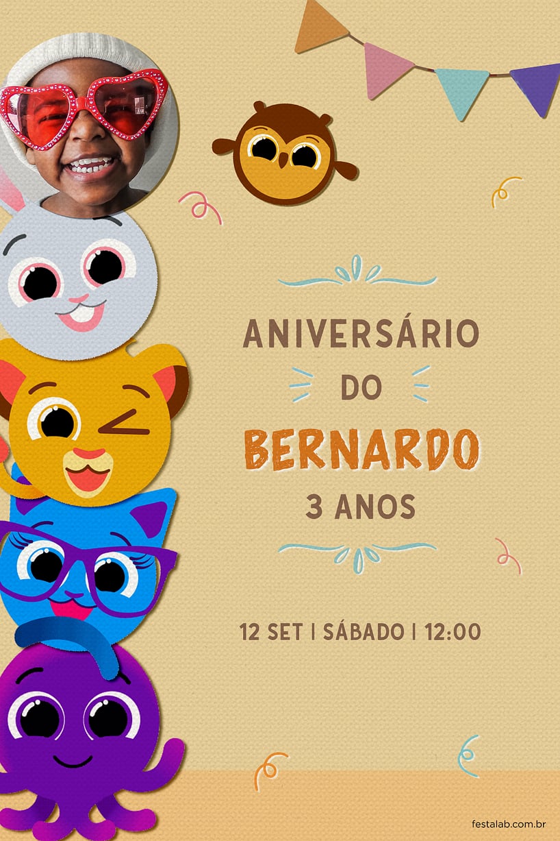 Criar convite de aniversário - Bolofofos Surpresa| FestaLab